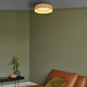 OSRAM LED stropní svítidlo Decor Bamboo Paper, Ø 50 cm, bambus, Hnědá / rez, Obývací pokoj / jídelna, Bambus, Venkovský / rustikální