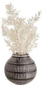 MALOU Keramická váza 13 cm - černá/bílá