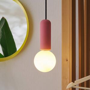 OSRAM závěsné světlo Decor Concrete Mic, růžové, beton, G9, stmívatelný, Fialová / růžová / barva růže, Obývací pokoj / jídelna, Beton, Moderní