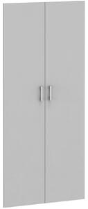 Dveře pro regály KOMBI, výška 1838 mm, na 4 police, šedé