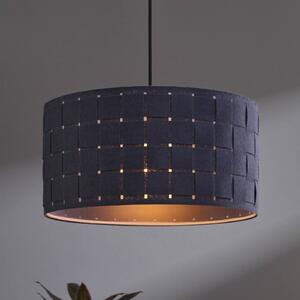 OSRAM Závěsné světlo Decor Felt Weaving, Ø 38 cm, šedá, plsť E27, stmívatelný, Hliník / šedá / zinek, Obývací pokoj / jídelna, Textil / tkanina / hedvábí