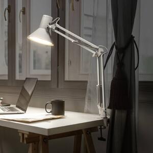 OSRAM LED svítidlo Office Line Desk Retro, bílé, 3 000 K, stmívatelný, Bílá / opál, Pracovna / kancelář, kov