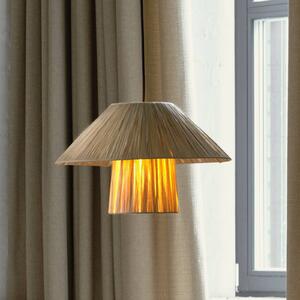 OSRAM Závěsné světlo Decor Bamboo Paper Hat Ø 40 cm, bambus, E27, stmívatelný, Hnědá / rez, Obývací pokoj / jídelna, Bambus, Venkovský / rustikální