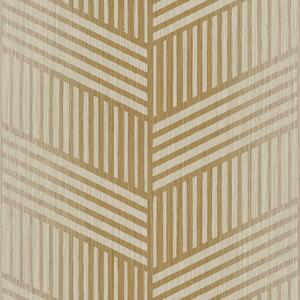 Zlato-béžová vliesová tapeta na zeď, geometrický vzor, 24483, Textum, Cristiana Masi by Parato