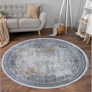 Extra hustý kusový koberec kulatý Bowi Exa EX0210-KR - průměr 80 cm