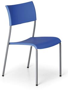Plastová jídelní židle FOREVER, modrá