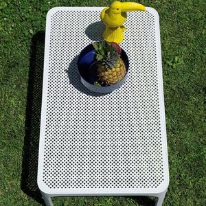 Nardi Bílý plastový zahradní konferenční stolek Net 100 x 60 cm