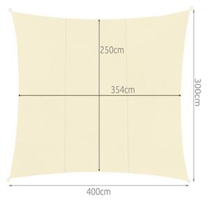 Stínící plachta obdélník 3 x 4 m 23144