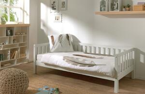 Bílá borovicová postel Vipack Fritz 90 x 200 cm