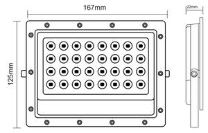 LED Venkovní reflektor LED/50W/230V 5000K IP65 šedá