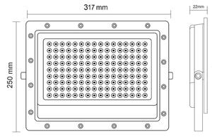 LED Venkovní reflektor LED/200W/230V 5000K IP65 šedá