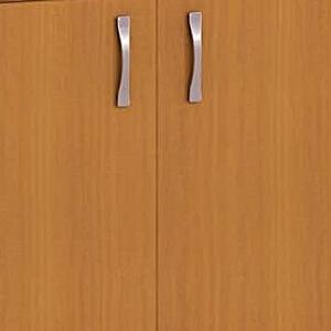 Třídící regál s dveřmi PRIMO KOMBI, 800 x 420 x 1865 mm, 27 přihrádek, třešeň