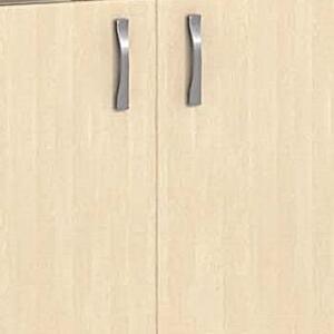 Třídící regál s dveřmi PRIMO KOMBI, 800 x 420 x 1865 mm, 9 přihrádek, bříza
