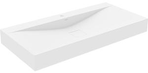 Mexen Poli nástěnný umyvadlo z konglomerátu 1/O 100 x 48 cm, bílá - 23021001