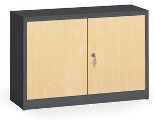 Alfa 3 Svařované skříně s lamino dveřmi, 800 x 1200 x 400 mm, RAL 7016/bříza