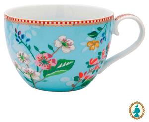 Pip Studio Floral Hummingbirds Hrnek XXL modrý 350ml