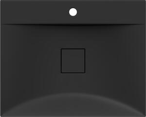 Mexen Poli umyvadlo na desku z konglomerátu 1/O 60 x 48 cm, Černá