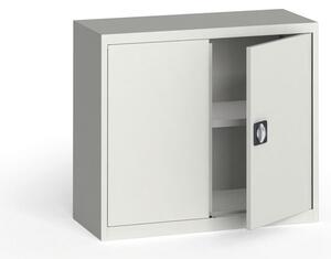 Plechová policová skříň na nářadí KOVONA, 800 x 950 x 400 mm, 1 police, antracit/šedá