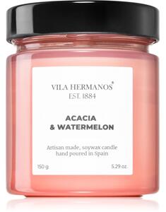 Vila Hermanos Apothecary Rose Acacia & Watermelon vonná svíčka 150 g