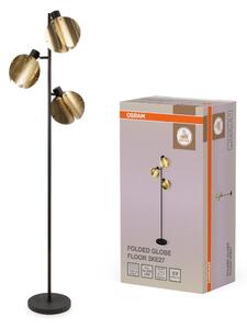 Zlatá stolní lampa Globe Skládaný design 3xE27