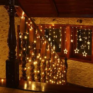 VOLTRONIC® 59744 Vánoční LED osvětlení 20 m - teple bílá 200 LED + ovladač - zelený kabel