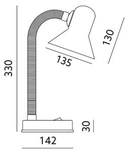 Stolní lampa SMIESZEK 1xE27/40W/230V zelená