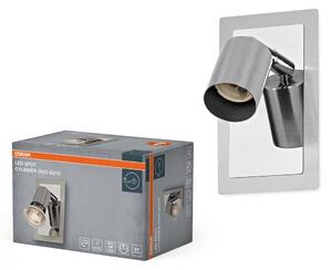 Bodové svítidlo LED Cylinder Duo, 1x GU10, Kartáčovaný nikl