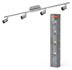 Bodové svítidlo LED Cylinder Duo, 4x GU10, Kartáčovaný nikl