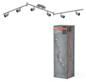 Bodové svítidlo LED Cylinder Duo, 6x GU10, Kartáčovaný nikl