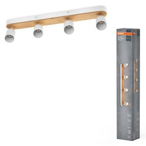 Bodové svítidlo LED Wood Line, 4x GU10, Bílá/Dřevo