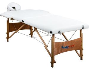 Movit Deluxe M01295 přenosné masážní lehátko bílé 185 x 80 cm