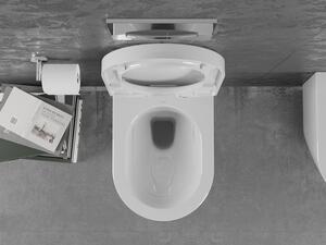 Mexen Lena WC mísa Rimless s pomalu padající deskou tvrdá, Bílá