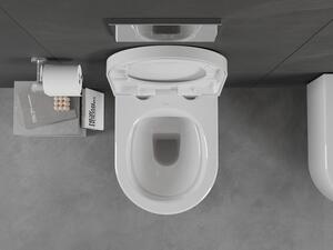 Mexen Sofia WC WC mísa Rimless s pomalu padající deskou tvrdá, duroplast, Bílá