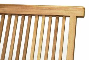 Divero 2255 Skládací židle z týkového dřeva, 2 kusy