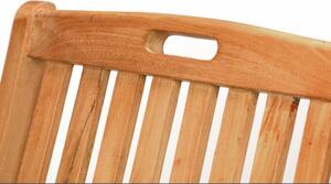 Divero 2028 Skládací židle z týkového dřeva, 2 kusy