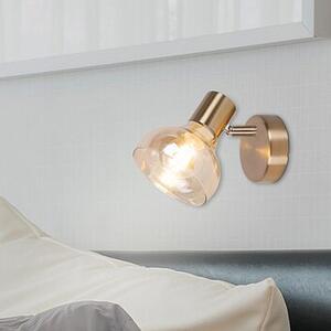 Rabalux Holly nástěnné svítidlo 1x40 W mosaz-jantarová 5546