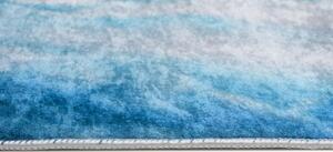 Makro Abra Kusový koberec pratelný TOSCANA 38650 Abstraktní pogumovaný modrý krémový šedý Rozměr: 120x170 cm