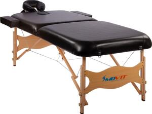Movit Deluxe přenosné masážní lehátko černé 185 x 80 cm