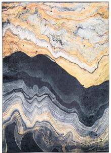 Makro Abra Kusový koberec pratelný TOSCANA 38670 Abstraktní pogumovaný šedý krémový béžový Rozměr: 120x170 cm