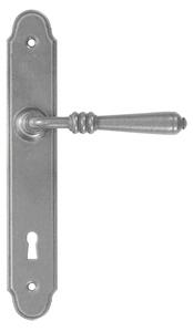 Dveřní klika Devon, s otvorem pro dozický (pokojový) klíč 90 mm, surová