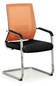 Konferenční židle ELITE NET, oranžová/černá