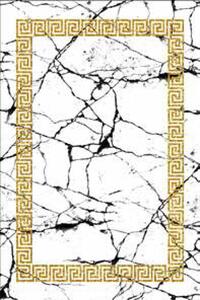 Makro Abra Kusový koberec pratelný TOSCANA 23021 Klasický Moderní pogumovaný krémový zlatý Rozměr: 120x170 cm