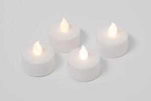 Nexos 42988 Dekorativní sada - 4 čajové svíčky - bílá