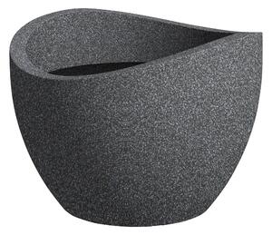 Scheurich Květináč Wave Globe (Black Granit, Ø 40 x 30 cm) (100206774001)