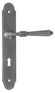 Dveřní klika Devon, s otvorem pro dozický (pokojový) klíč 72 mm, surová