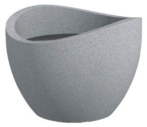 Scheurich Květináč Wave Globe (Stony Grey, Ø 40 x 30 cm) (100206774007)