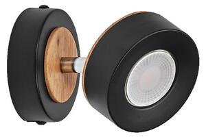 LEDVANCE LED nástěnné bodové svítidlo Pluto černé 1 spot 4058075833395