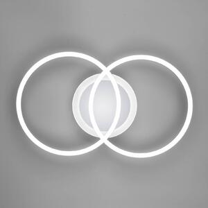 LED stropní světlo Venida kruhový design chrom
