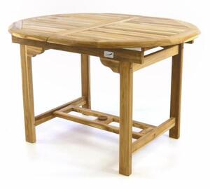 Divero 47195 Zahradní jídelní stůl z týkového dřeva - 120/170 cm