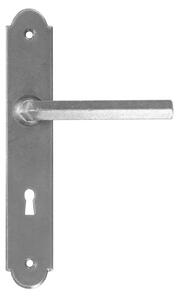 Dveřní klika Alba, s otvorem pro dozický (pokojový) klíč 90 mm, surová